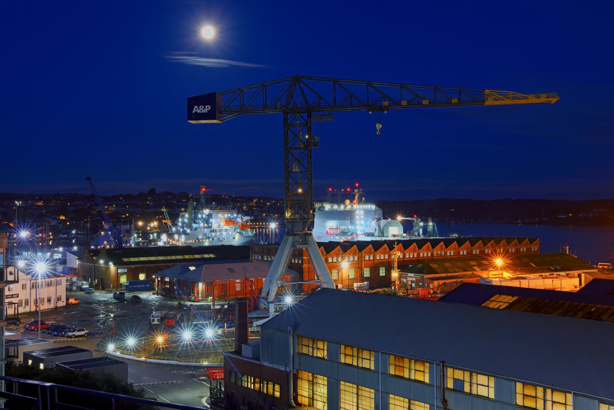FAlmouth Docks at Night